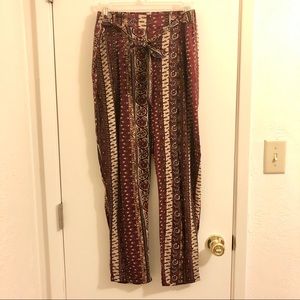 F21 Ornate High Waist Pants